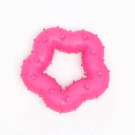Chewing toy "captivating star", tpr, 7 cm, pink-1