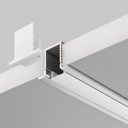 Aluminum profile built-in Led Strip Alm-1209-S-2M, 200x1.24x0.9 cm, silver color-2