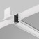 Aluminum profile built-in Led Strip Alm-1209-S-2M, 200x1.24x0.9 cm, silver color