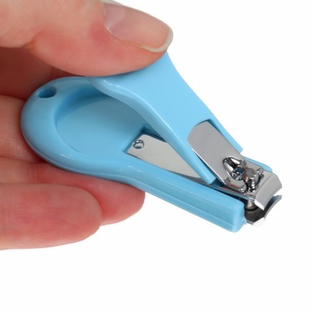 Children's manicure set (scissors, kniper, saw, tweezers), blue color-8