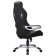 Playing armchair Brabix "Techno GM-002", fabric, black/gray, white inserts