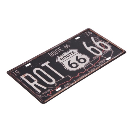 Decorative license plate, "route 66", 30 × 15 cm-1