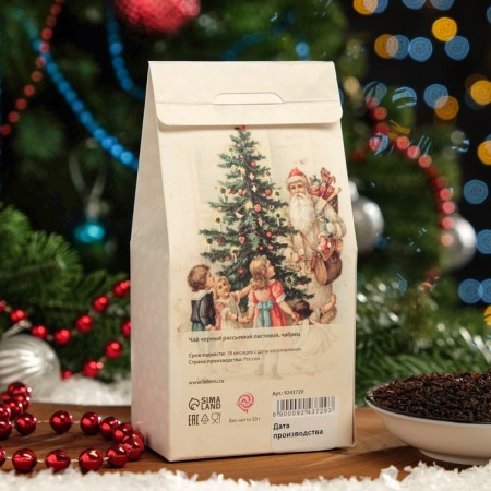 Black tea "Christmas gifts" with thyme, 50 g-2
