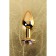 Anal plug with the Toyfa Metal rhinestone, golden, amethyst, 7 cm, d = 2.8 cm