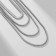 The necklace "chain" stereo, 4 threads, silver color, 70 cm