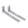 SL-02 bracket, for a microwave oven, adjustable, up to 40 kg, 313-413 mm, metallic, gray