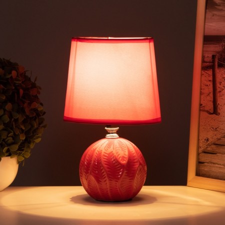 Pobeo desktop lamp 1x40W E14 red 14.5x14.5x24cm-1