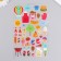 Plastic sticker "Confectionery/barbecue" with sparkles 14x25 cm