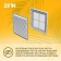 Ventilation grate Zein Lux LP200, 200 x 200 mm, with a grid, detachable