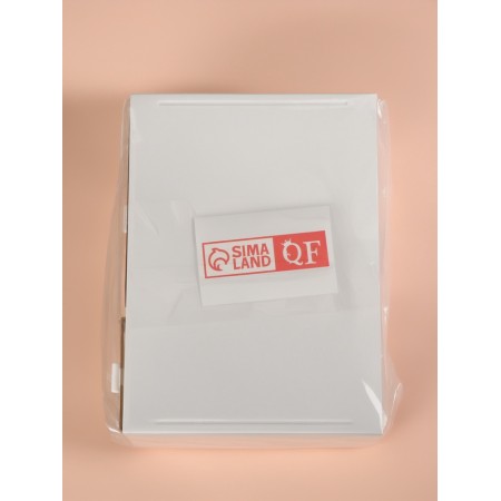BASIC organizer for storage, multi -level, 3 sections, 22.9 × 17.5 × 10 cm, white/transparent color-6