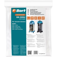 Мешок-пылесборник Bort BB-30NU, для пылесоса Bort BSS-1230/1335-Pro/1530N-Pro/1630Sma, 5 шт