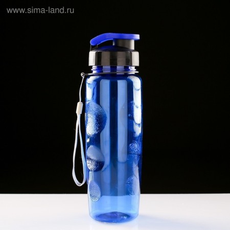 Sports water bottle, 650 ml, 23 x 7 cm, blue