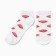 Women's socks "lips", white color, rr 23-25
