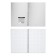 A notebook of 80 sheets in a cage on a spiral Erichkrause Total White, a plastic cover, an offset block, whiteness 100%, white