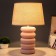 BATRISE table lamp E27 40W pink 30x30x41.5cm Risalux
