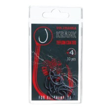 Carp hook Volzhanka Kranka Teflon No. 4 10 pieces
