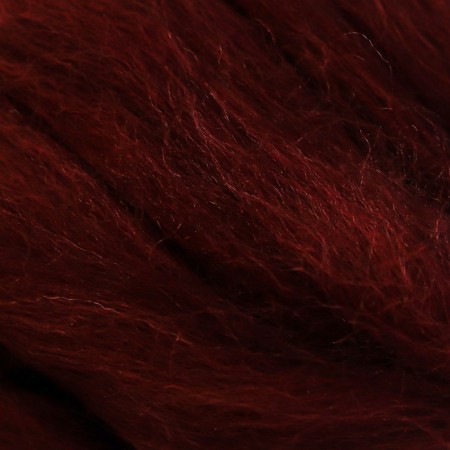 Fasting wool 100% half -toned wool 50g (17 chocolate)-3