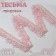 Decorative braid “Twydal”, one -sided, 35 mm, 5 ± 0.5 m, pink color