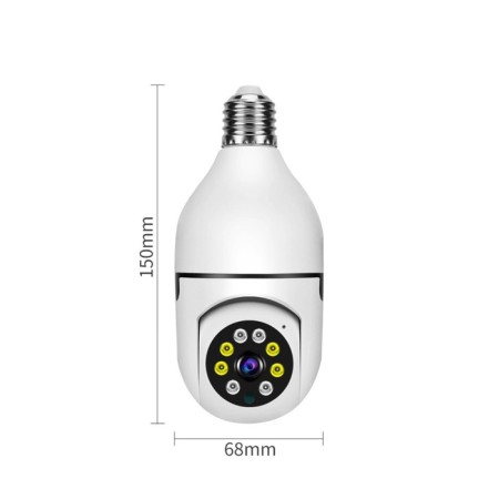 VIFI CAM-13, IP, 2 MP video camera, in the form of a light bulb, rotation 355 °, micro, 3.6 mm lens, white-1