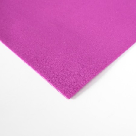 Foamiran 1 mm, 45x45 cm, col. Fuchsia (set of 10 sheets)-1