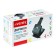 The hole is powerful for 65 sheets, Devente Stripe, with a ruler, reinforced case, black