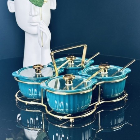 Set of banks Lenardi, 150 ml, 4 pcs