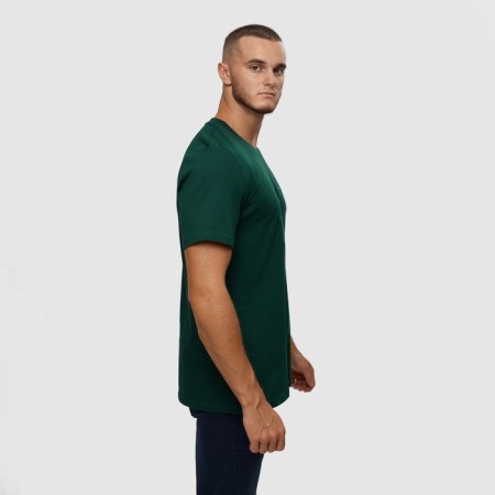 T -shirt male, green color/print mix, size S-2