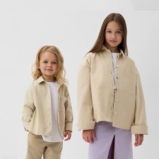 Рубашка детская MINAKU: Jeans collection, цвет бежевый, рост 122 см