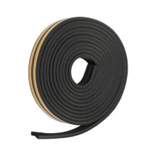 Rubber tundra seal, profile e, size 4x9 mm, black, in package 6 m
