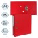 A4, 75 mm, Lamark, PVC, double-sided coating, metal edging, pocket for a spine, collected, red/red
