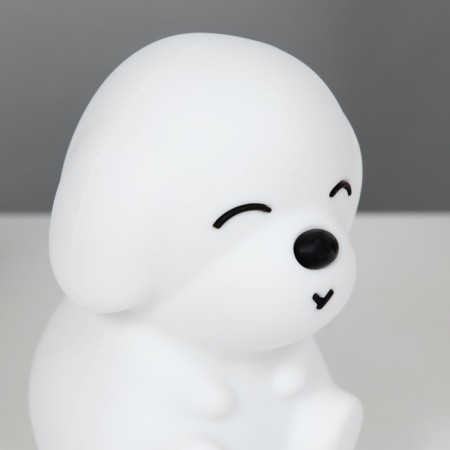 Night-mock "dog" LED from USB white 12x10x14 cm Risalux-12
