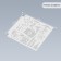 Plastic stencil "Medicine" 13x13 cm