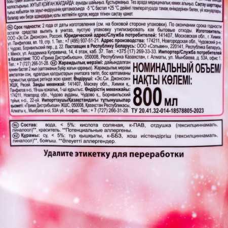 Cleaning toilet tool toilet duckling "Cosmic Peach", 800 ml-2