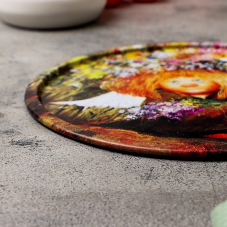 Decorative "Dreamer" plate, 31 x 0.4 x 0.32 cm, metal-2