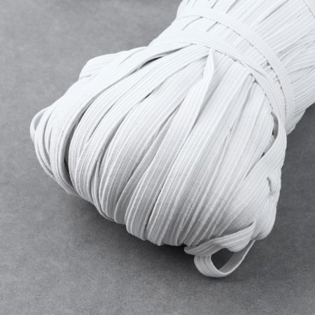 Rubber band, 8 mm, 100 m, white color-1