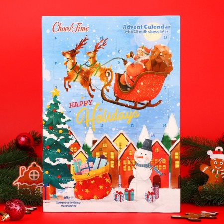 Advent Calendar Chokotime "Santa Claus Vintage", 65 g-1