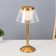 Vilora Table lamp LED USB AKB Gold 15x15x30 cm Risalux