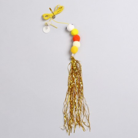 Cat tensile on mounting with a bell "caterpillar", mix of flowers-1