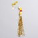 Cat tensile on mounting with a bell "caterpillar", mix of flowers