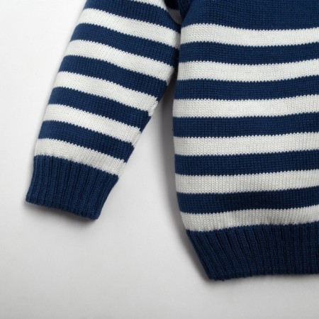 Knitted crumb set "Trendy" height 80-86 cm, blue color-3