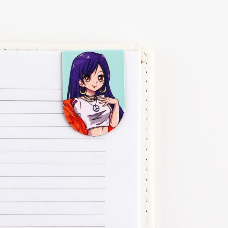 Magnetic bookmarks, 6 pcs "Anime"-4