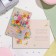 Postcard "Bright Birthday!" Glitter, Congrev, Bouquet, 12.5x19.4 cm