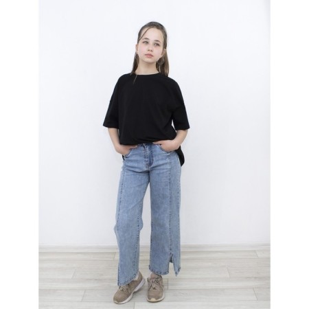 T -shirt unisex, size 48, black color-5
