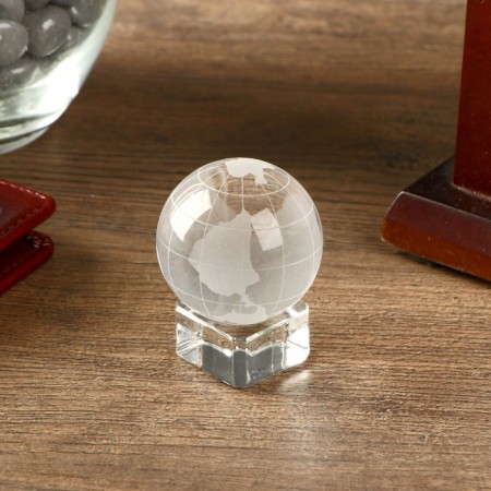 Souvenir Glass "Globe on the stand" 5.2x4x4 cm
