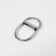 The half -ring for bags is double, d = 20 mm, thickness - 1 mm, 2 pcs, silver color