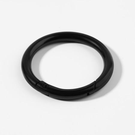 Karabin ring, d = 35/45 mm, thickness - 5 mm, 5 pcs, black color-1
