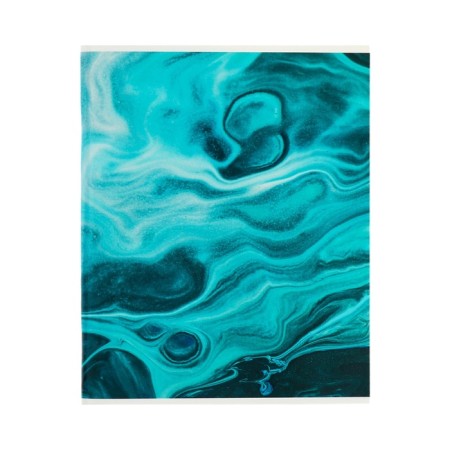 A notebook of 96 sheets in a cage, calligrata "Blue marble", cover coated cardboard, holy lamination, offset block, mix-4