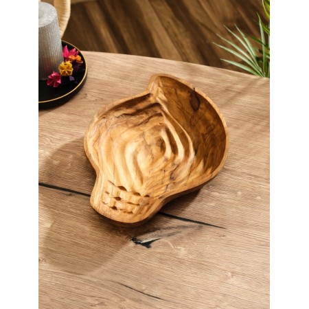 Body "wood bark" Jati tree, 28x21x5 cm, col. brown-1