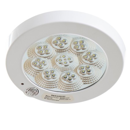 Lamp with the sound sensor "Lira" LED 8W white 21x21x2.5 cm