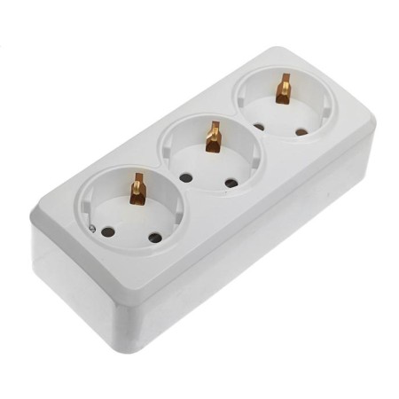 Smartbuy "Jupiter" socket, 16 a, trim, open, with salary, white